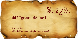 Wágner Ábel névjegykártya